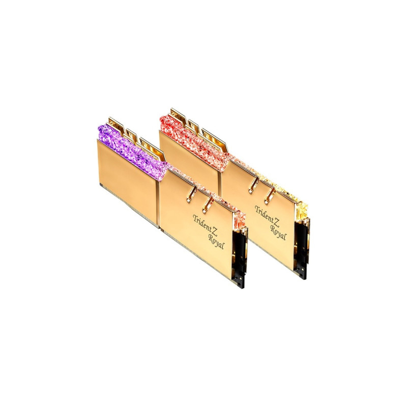 G.Skill DIMM 64 GB DDR4-2666 (2x 32 GB) Dual-Kit, Arbeitsspeicher(gold, F4-2666C19D-64GTRG, Trident Z Royal, INTEL XMP)