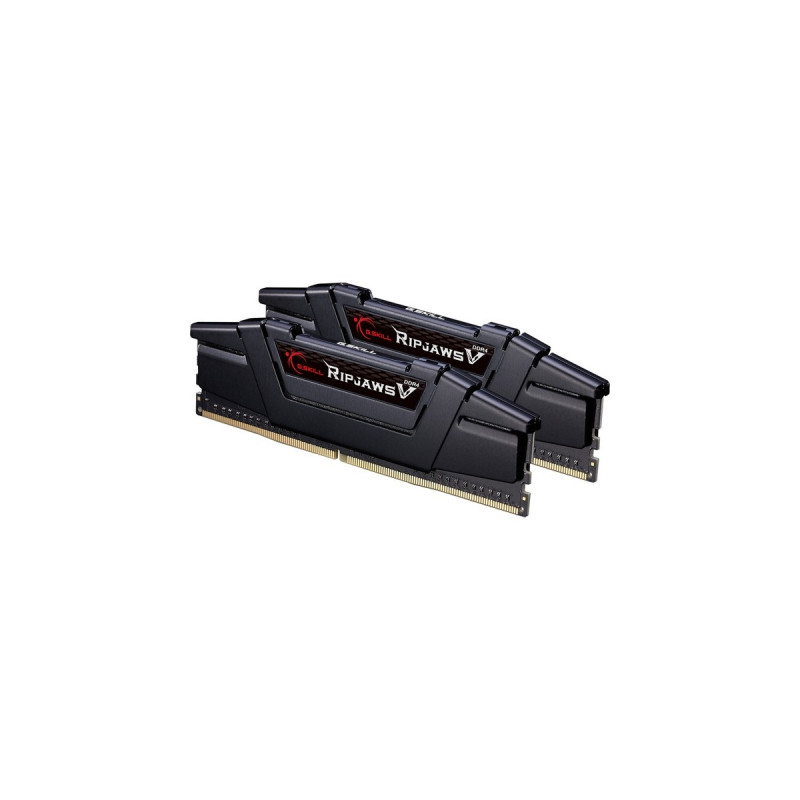 G.Skill DIMM 64 GB DDR4-3600 (2x 32 GB) Dual-Kit, Arbeitsspeicher(schwarz, F4-3600C16D-64GVK, Ripjaws V, INTEL XMP)
