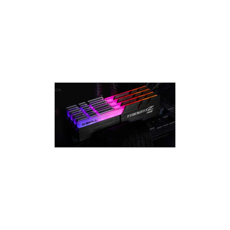 G.Skill DIMM 64 GB DDR4-3600 (4x 16 GB) Quad-Kit, Arbeitsspeicher(schwarz, F4-3600C14Q-64GTZRA, Trident Z RGB, INTEL XMP)