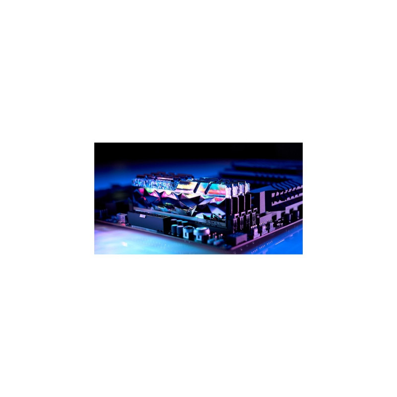 G.Skill DIMM 64 GB DDR4-3600 (4x 16 GB) Quad-Kit, Arbeitsspeicher(silber, F4-3600C16Q-64GTESC, Trident Z Royal Elite, INTEL XMP)