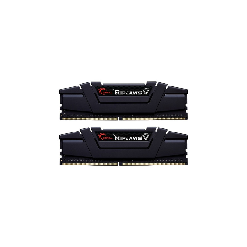 G.Skill DIMM 64 GB DDR4-4400 (2x 32 GB) Dual-Kit, Arbeitsspeicher(schwarz, F4-4400C19D-64GVK, Ripjaws V, INTEL XMP)