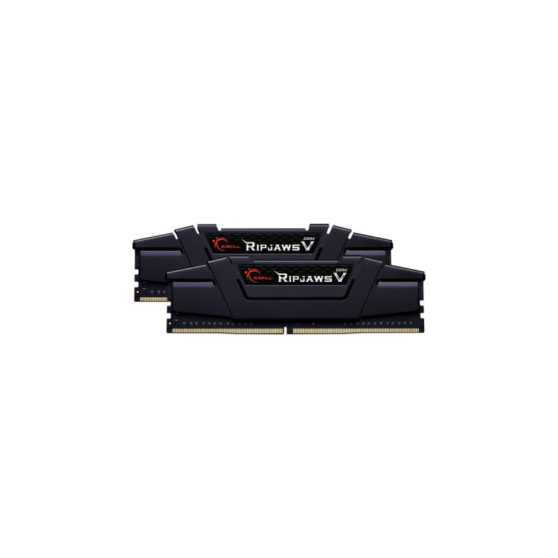 G.Skill DIMM 64 GB DDR4-4600 (2x 32 GB) Dual-Kit, Arbeitsspeicher(schwarz, F4-4600C20D-64GVK, Ripjaws V, INTEL XMP)