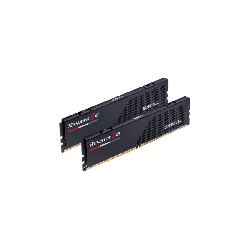G.Skill DIMM 64 GB DDR5-5200 (2x 32 GB) Dual-Kit, Arbeitsspeicher(schwarz, F5-5200J3636D32GX2-RS5K, Ripjaws S5, INTEL XMP)