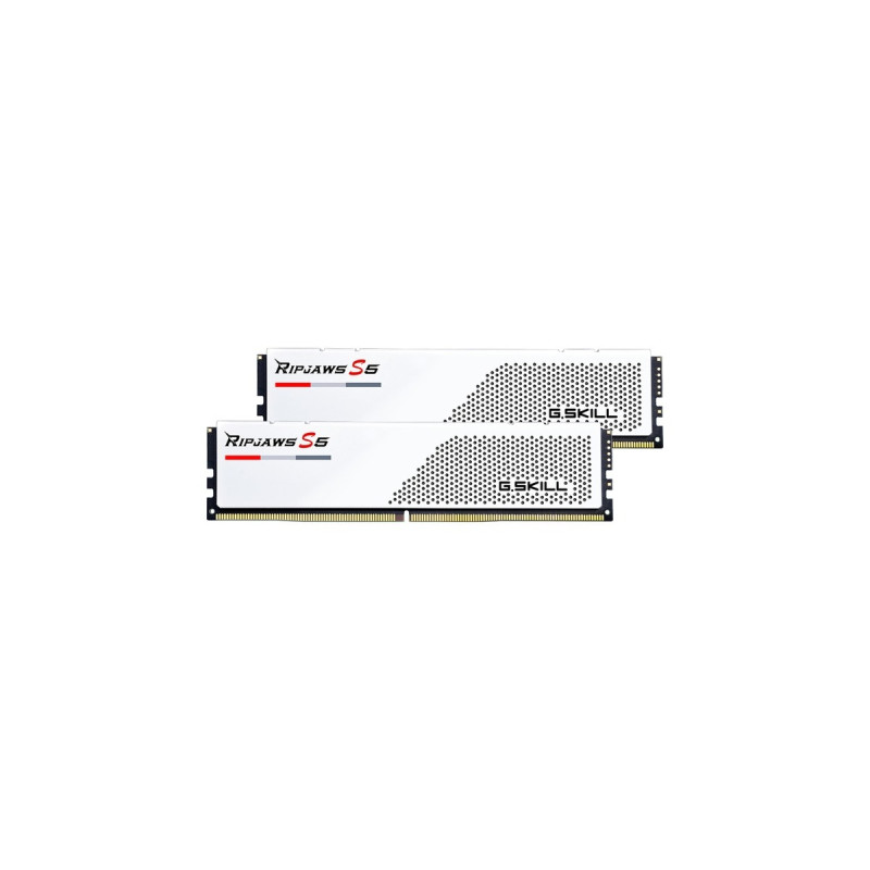 G.Skill DIMM 64 GB DDR5-5600 (2x 32 GB) Dual-Kit, Arbeitsspeicher(weiß, F5-5600J3636D32GX2-RS5W, Ripjaws S5, INTEL XMP)