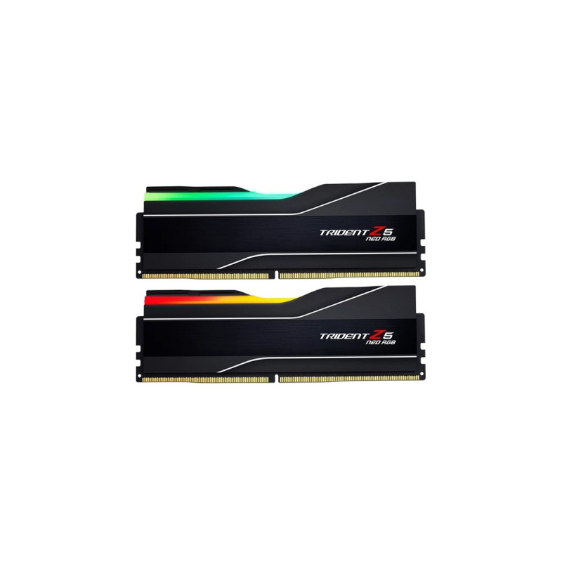 G.Skill DIMM 64 GB DDR5-6000 (2x 32 GB) Dual-Kit, Arbeitsspeicher(schwarz, F5-6000J3238G32GX2-TZ5NR, Trident Z NEO RGB, AMD EXPO)