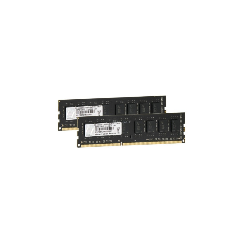 G.Skill DIMM 8 GB DDR3-1333 (2x 4 GB) Dual-Kit, Arbeitsspeicher(F3-10600CL9D-8GBNT, NT, Retail)