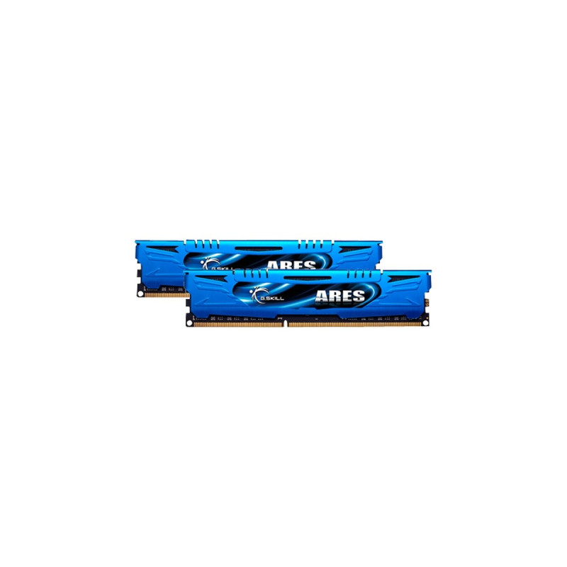 G.Skill DIMM 8 GB DDR3-1600 (2x 4 GB) Dual-Kit, Arbeitsspeicher(blau, F3-1600C9D-8GAB, Ares, INTEL XMP, Lite Retail)