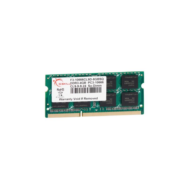 G.Skill SO-DIMM 4 GB DDR3-1066, für iMac,MacBook/Pro,MacMini , Arbeitsspeicher(F3-8500CL7S-4GBSQ, SQ, Retail)