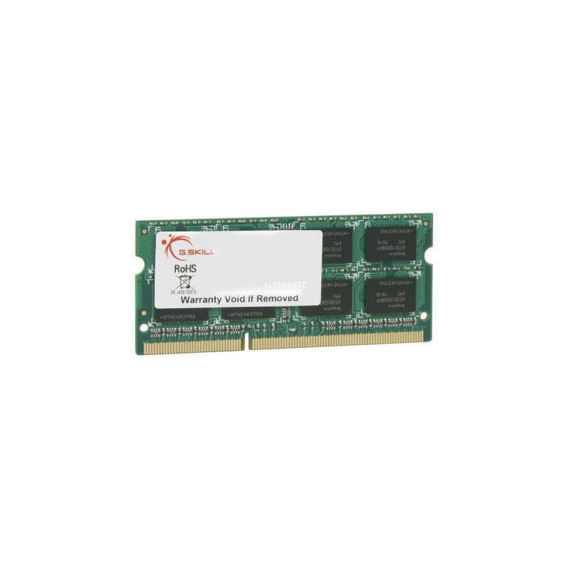 G.Skill SO-DIMM 4 GB DDR3-1600, Arbeitsspeicher(F3-12800CL11S-4GBSQ, SQ, Retail)