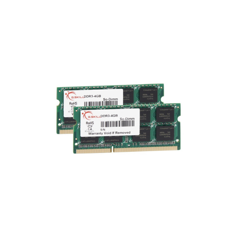 G.Skill SO-DIMM 8 GB DDR3-1066 (2x 4 GB) Dual-Kit, Arbeitsspeicher(F3-8500CL7D-8GBSQ, Lite Retail)