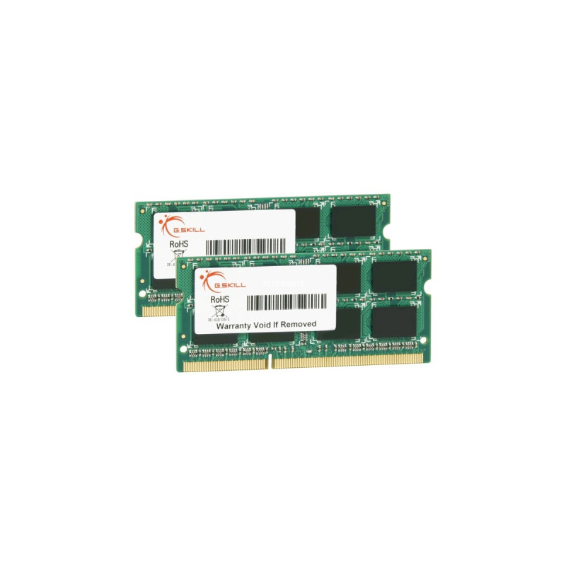 G.Skill SO-DIMM 8 GB DDR3-1600 (2x 4 GB) Dual-Kit, Arbeitsspeicher(F3-12800CL9D-8GBSQ, Lite Retail)