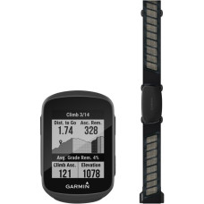Garmin Edge 130 Plus Herzfrequenz Bundle, Fahrradcomputer(schwarz, inkl. HRM-Dual Herzfrequenz-Brustgurt)