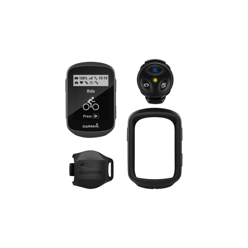 Garmin Edge 130 Plus Mountainbike-Bundle, Fahrradcomputer(schwarz, inkl. Geschwindigkeitssensor, Edge-Fernbedienung)