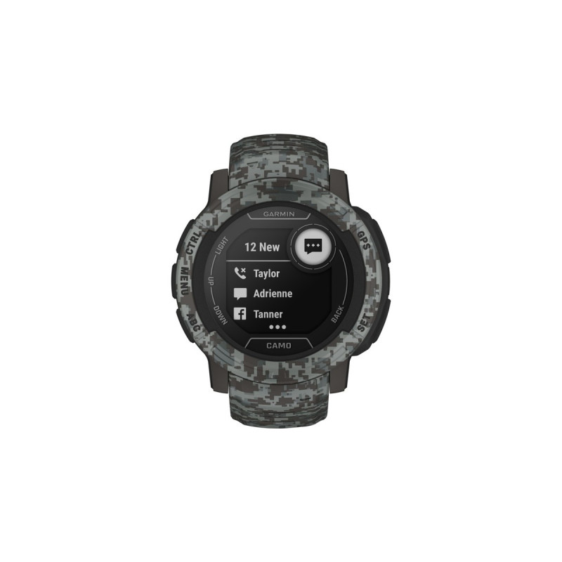 Garmin Instinct 2, Smartwatch(dunkelgrau/tarnfarben, Camo Edition)