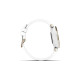Garmin Lily Sport, Fitnesstracker(gold, Weißes Silikonarmband)