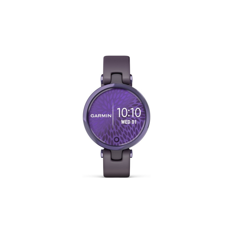 Garmin Lily Sport, Fitnesstracker(violett, Violettes Silikonarmband)