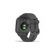 Garmin Venu Sq, Smartwatch(dunkelgrau, Schieferfarbenes Silikonarmband)
