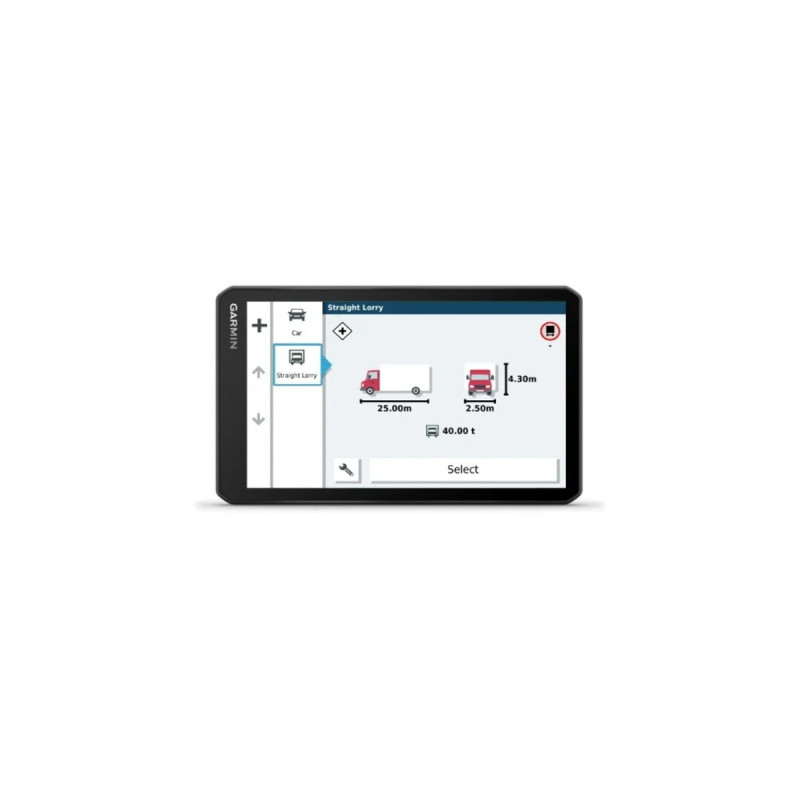 Garmin dezl LGV700, Navigationssystem