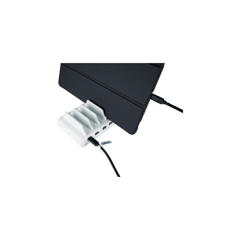 Good Connections USB-Schnellladestation 110 Watt, 10-Port(weiß, PD 3.0, QC 3.0, USB-C, USB-A)