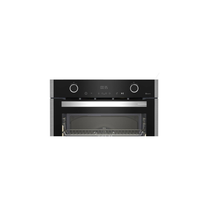 Grundig GEBM19401BH, Backofen(schwarz/edelstahl, 60 cm)
