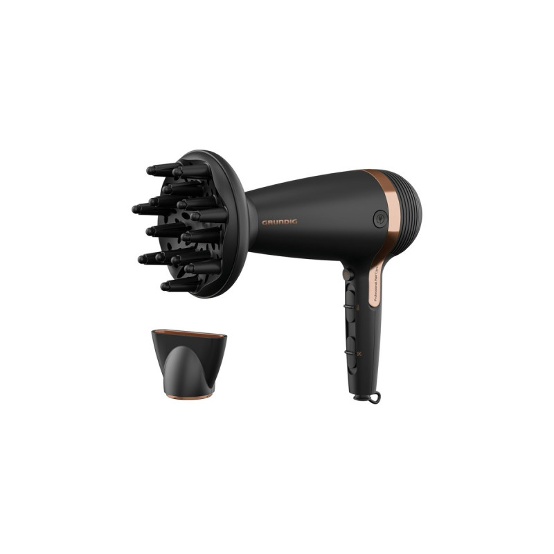 Grundig HD 7081 NaturaShine, Haartrockner(schwarz/roségold)