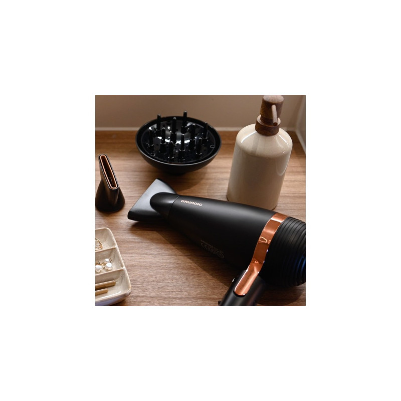 Grundig HD 8080 NaturaShine, Haartrockner(schwarz/roségold)
