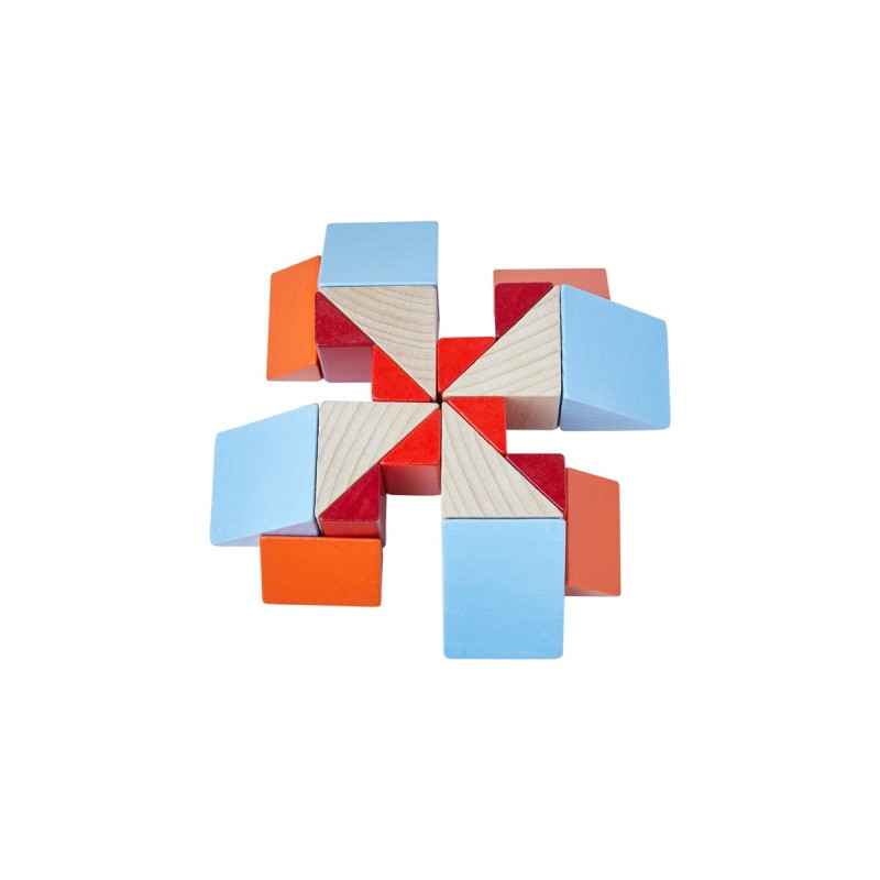 HABA 3D-Legespiel Würfelmosaik, Geschicklichkeitsspiel