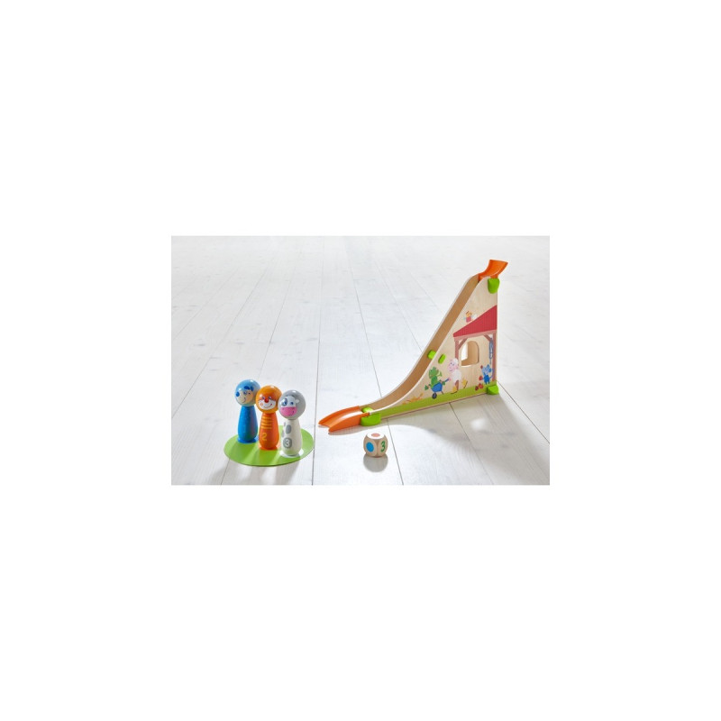 HABA Kullerbü Kugelbahn Kegelfarm