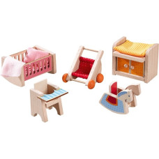 HABA Little Friends - Puppenhaus-Möbel Kinderzimmer, Puppenmöbel