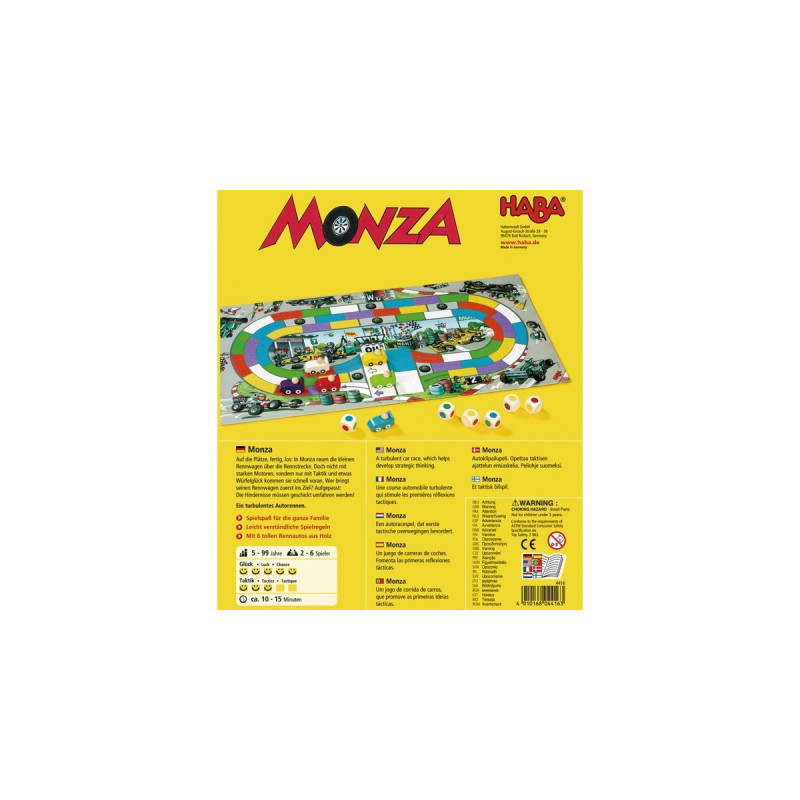 HABA Monza, Würfelspiel