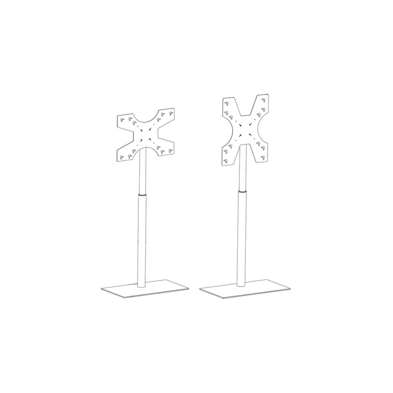 HAGOR Braclabs Stand Floorbase, Standsystem(schwarz, Freistehend)