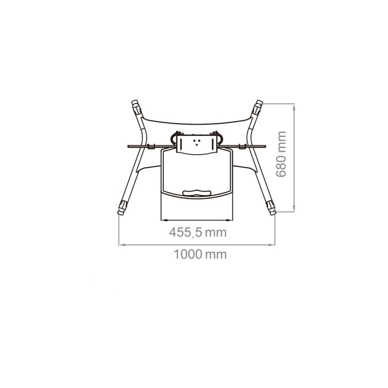 HAGOR Twin HD Stand, Standsystem(schwarz, Mobil)