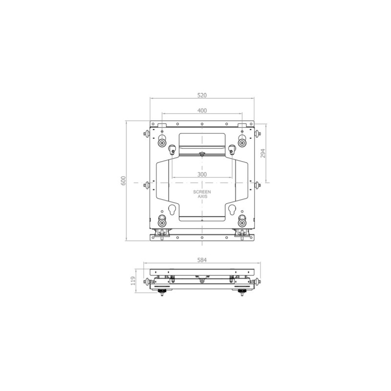 HAGOR VWH-5, Wandhalterung(schwarz, Pop-Out System)