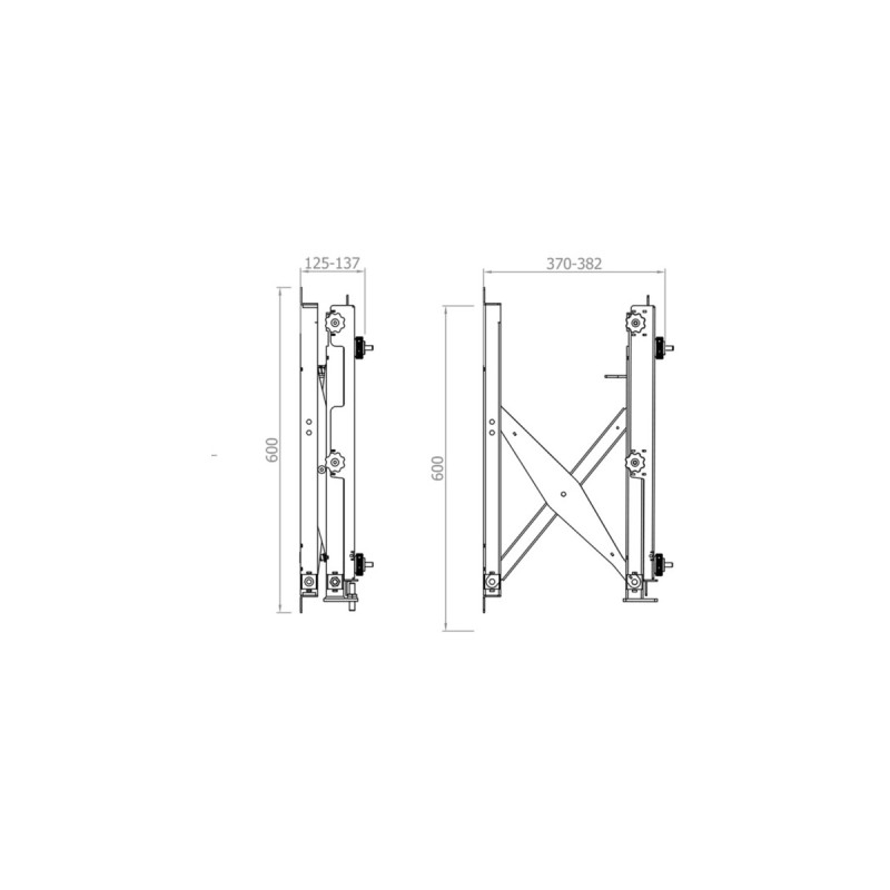 HAGOR VWH-5, Wandhalterung(schwarz, Pop-Out System)