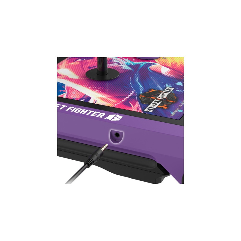 HORI Fighting Stick α (Alpha) Street Fighter 6 Edition, Joystick(schwarz/lila, PlayStation 5, Playstation 4, PC)