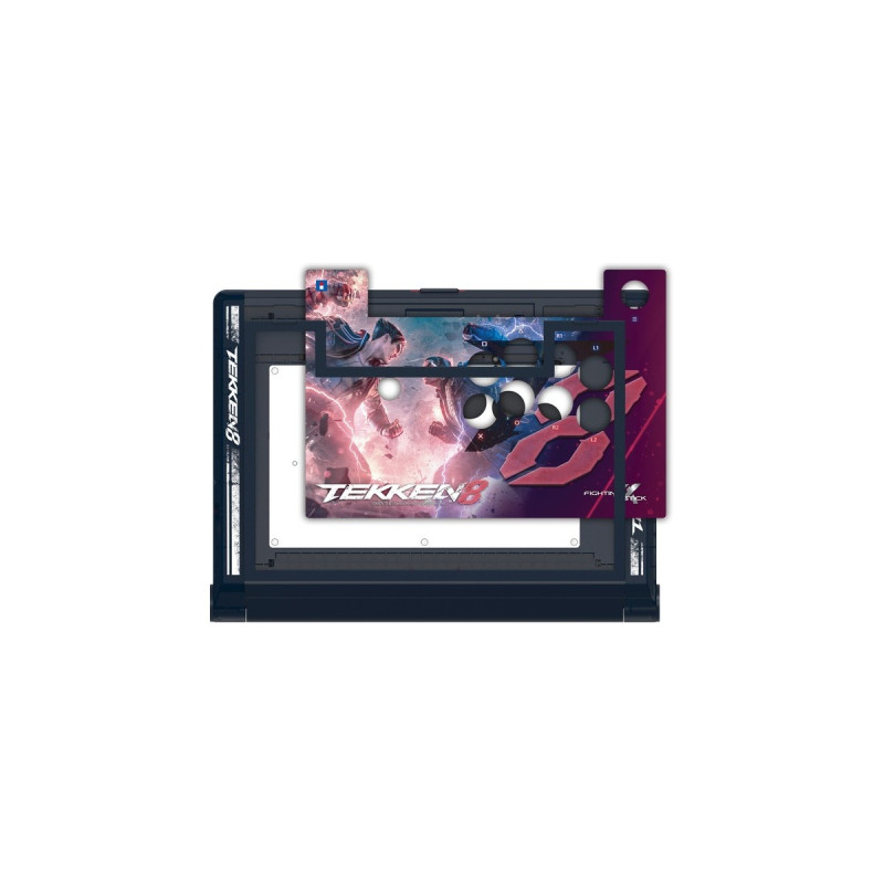 HORI Fighting Stick α (Alpha) Tekken 8 Edition, Joystick(schwarz/mehrfarbig, PlayStation 5, Playstation 4, PC)