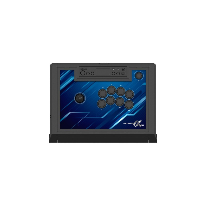 HORI Fighting Stick α (Alpha), Joystick(schwarz/blau, PlayStation 5, Playstation 4, PC)