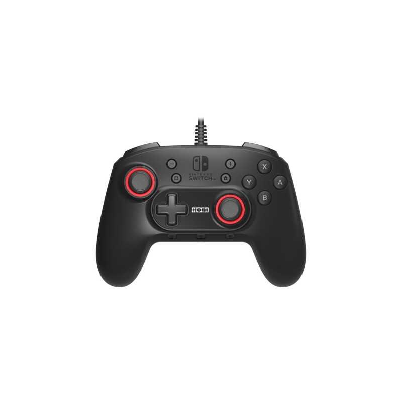 HORI Horipad +, Gamepad(schwarz/rot, Nintendo Switch, PC)