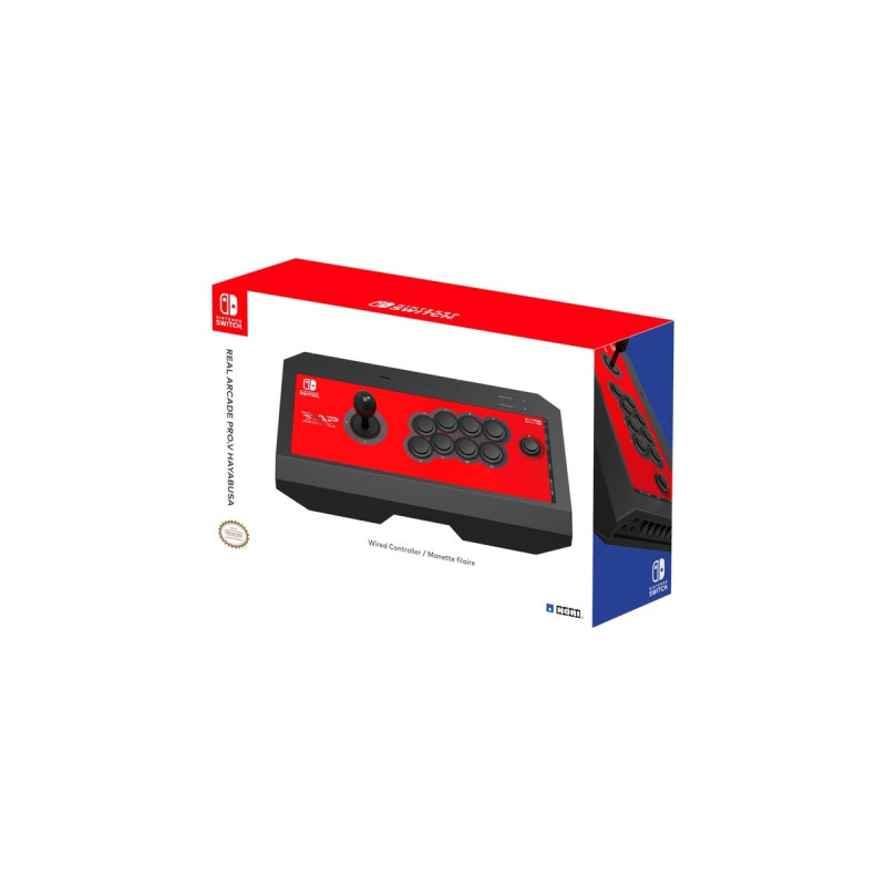 HORI Real Arcade Pro V Hayabusa, Joystick(schwarz/rot, für Nintendo Switch)