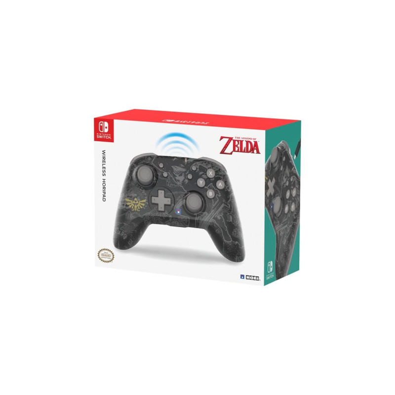HORI Wireless Horipad (Legend of Zelda), Gamepad(schwarz/grau)
