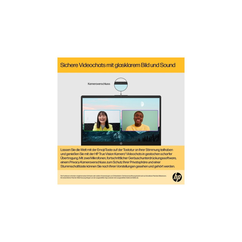 HP 15-fc0133ng, Notebook(schwarz, ohne Betriebssystem, 39.6 cm (15.6 Zoll), 256 GB SSD)