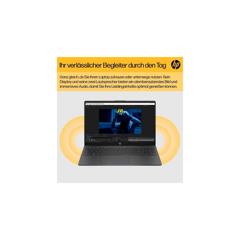 HP 15-fc0155ng, Notebook(schwarz, ohne Betriebssystem, 39.6 cm (15.6 Zoll), 512 GB SSD)