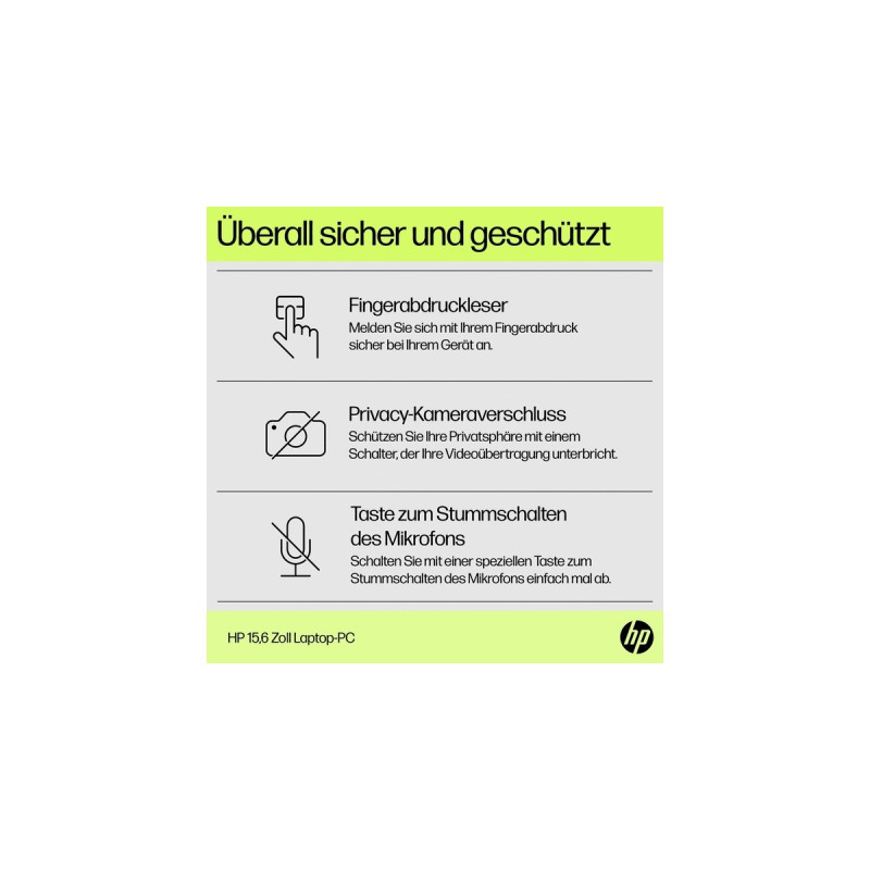 HP 15-fd0154ng, Notebook(schwarz, ohne Betriebssystem, 39.6 cm (15.6 Zoll), 512 GB SSD)