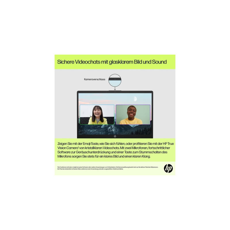 HP 15-fd0154ng, Notebook(schwarz, ohne Betriebssystem, 39.6 cm (15.6 Zoll), 512 GB SSD)