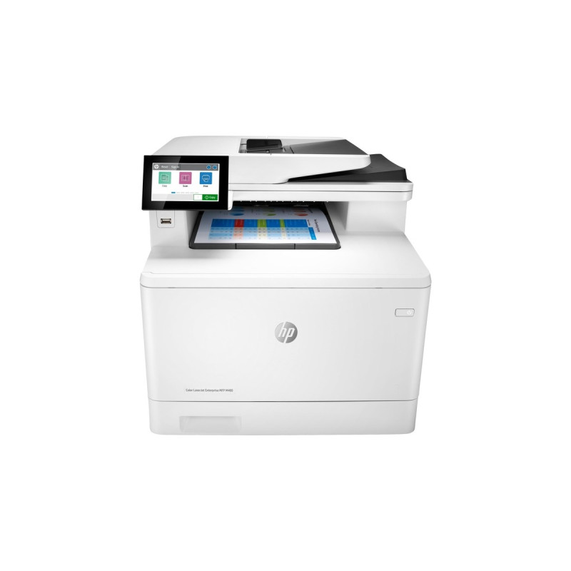 HP Color LaserJet Enterprise M480f MFP, Multifunktionsdrucker(grau/schwarz, USB, LAN, Scan, Kopie, Fax)
