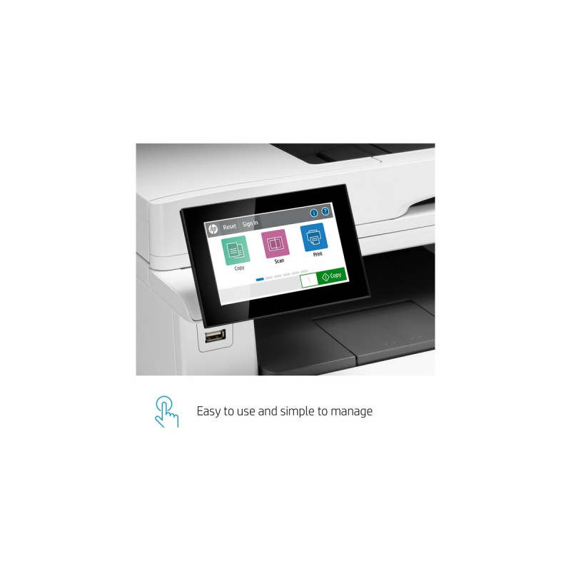 HP Color LaserJet Enterprise M480f MFP, Multifunktionsdrucker(grau/schwarz, USB, LAN, Scan, Kopie, Fax)