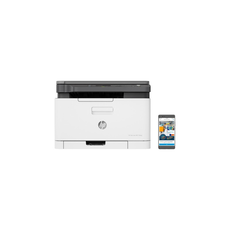 HP Color Laser 178nwg, Multifunktionsdrucker(weiß/schwarz, USB, LAN, WLAN, Scan, Kopie)
