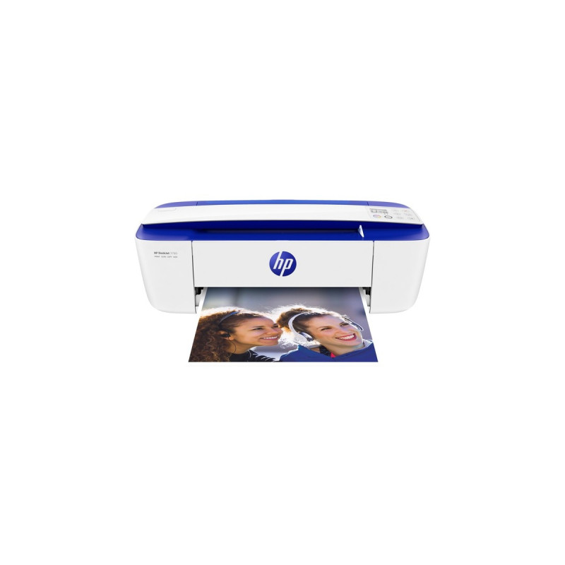 HP DeskJet 3760, Multifunktionsdrucker(weiß/blau, USB, WLAN, Scan, Kopie)