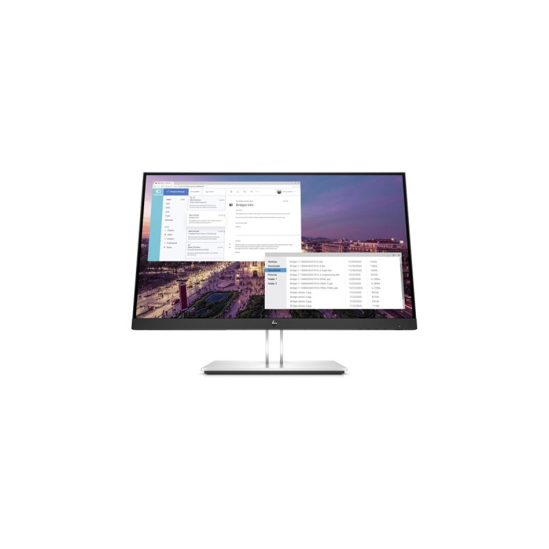 HP E23 G4, LED-Monitor(58.42 cm (23 Zoll), schwarz/silber, FullHD, IPS, HDMI)