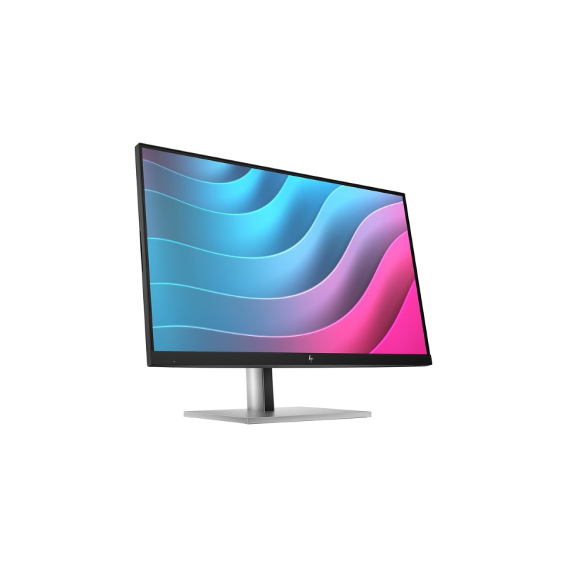 HP E24 G5, LED-Monitor(60.5 cm (23.8 Zoll), schwarz/silber, Full HD, IPS, DisplayPort, HDMI, USB-Hub, Pivot)